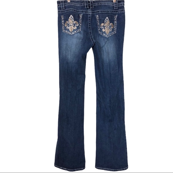 Cello Denim - Cello Bling Flair Distressed Jeans Size 14